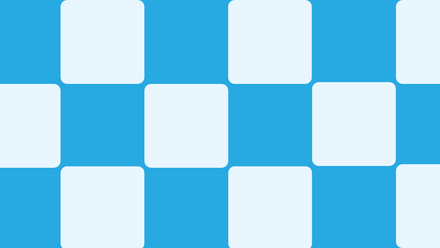 Mid blue square on light blue 1