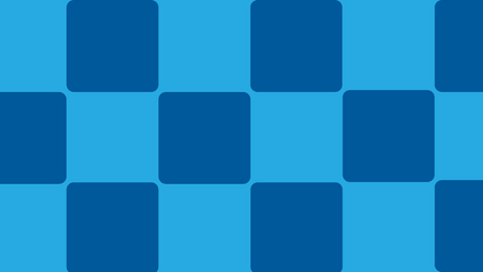 Dark blue square on mid blue